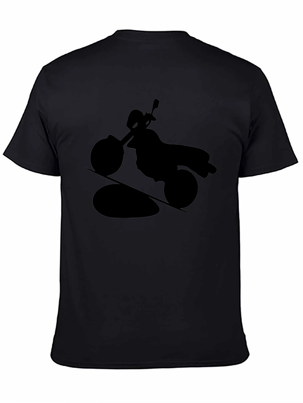 Motorcycle Silhouette T-Shirt - Black