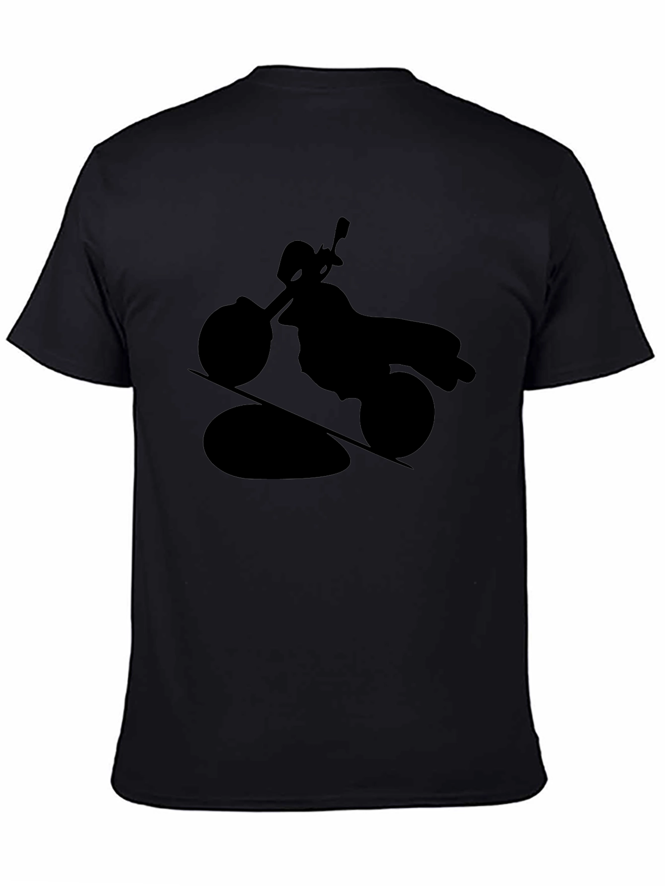 Motorcycle Silhouette T-Shirt - Black