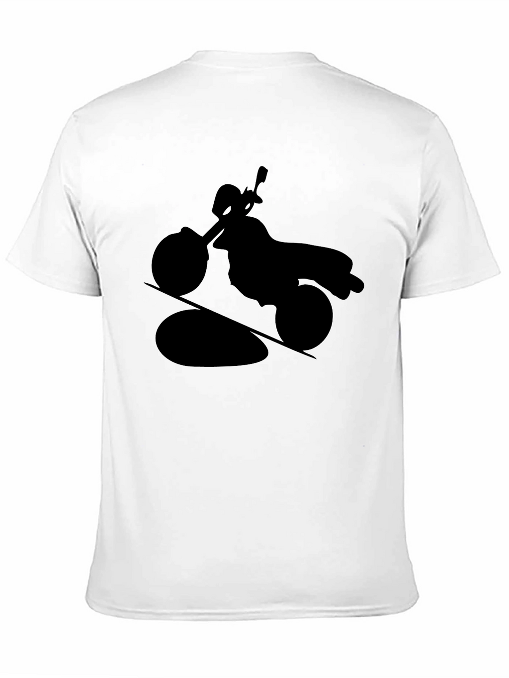 Motorcycle Silhouette T-Shirt - Black