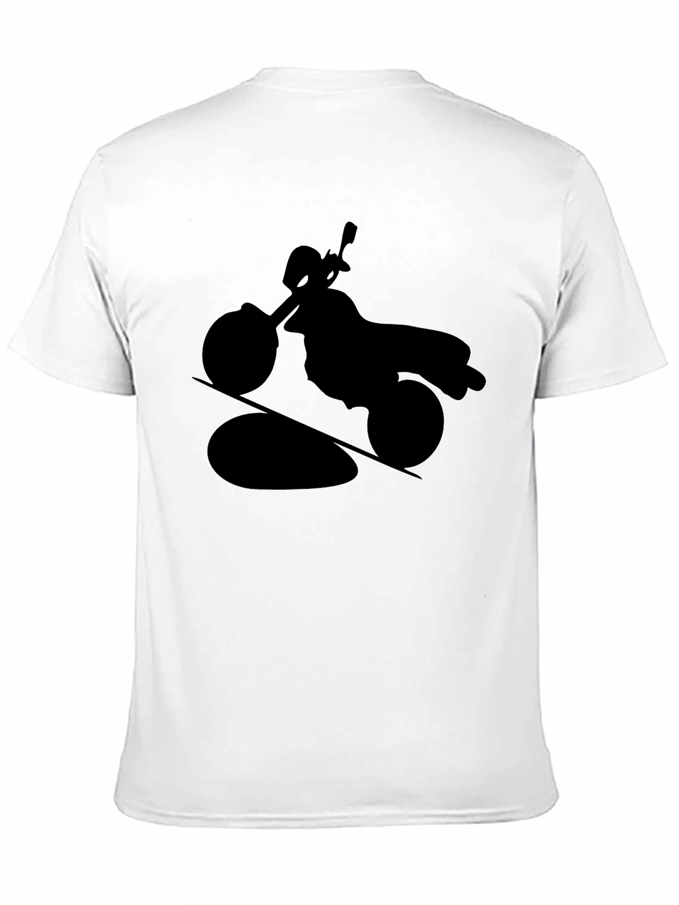 Motorcycle Silhouette T-Shirt - Black