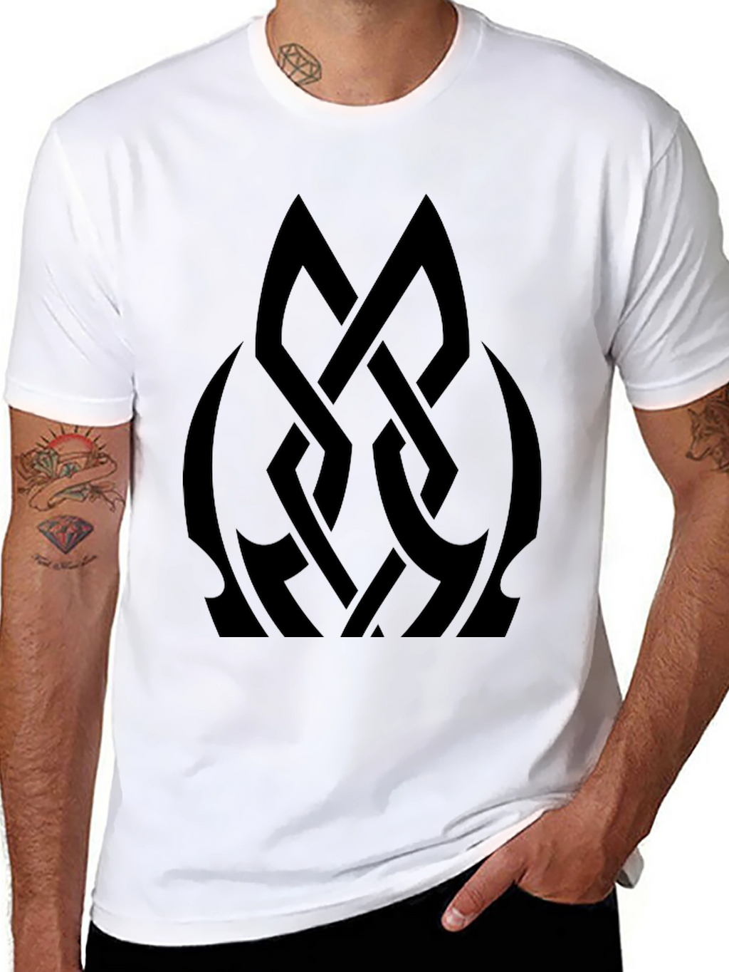 Black Celtic Knot Graphic Tee