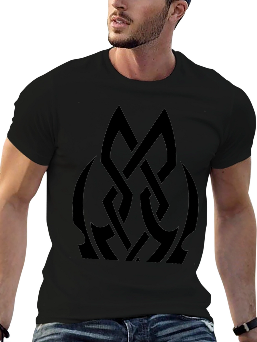 Black Celtic Knot Graphic Tee