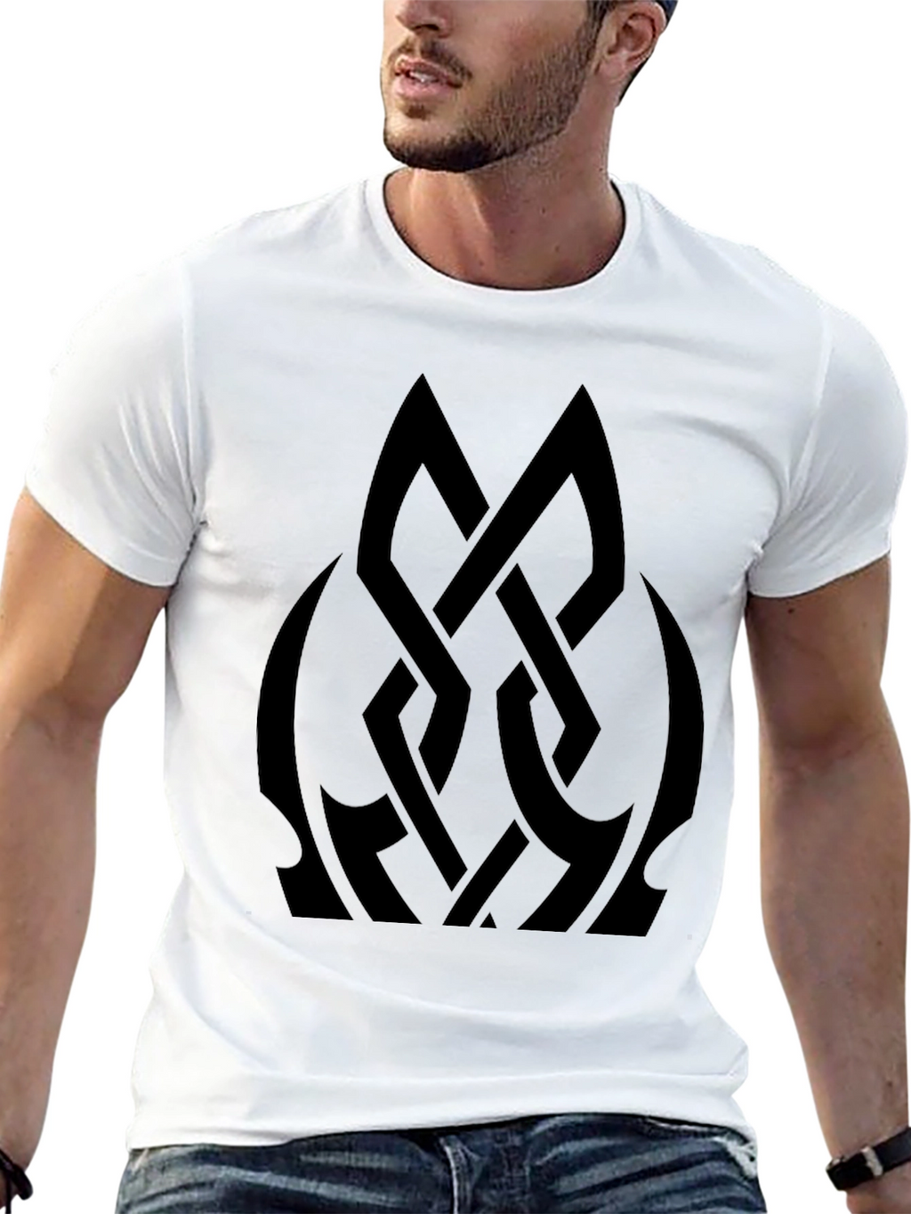 Black Celtic Knot Graphic Tee