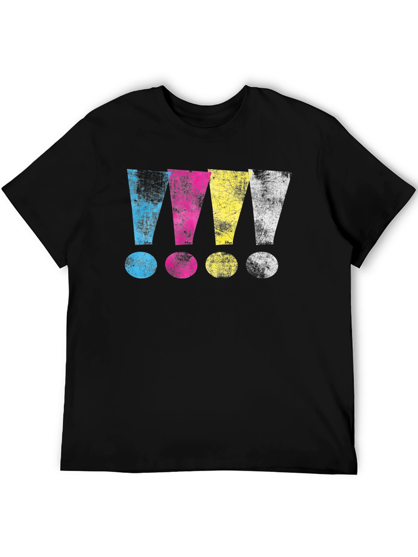 CMYK Exclamation Point Graphic T-Shirt