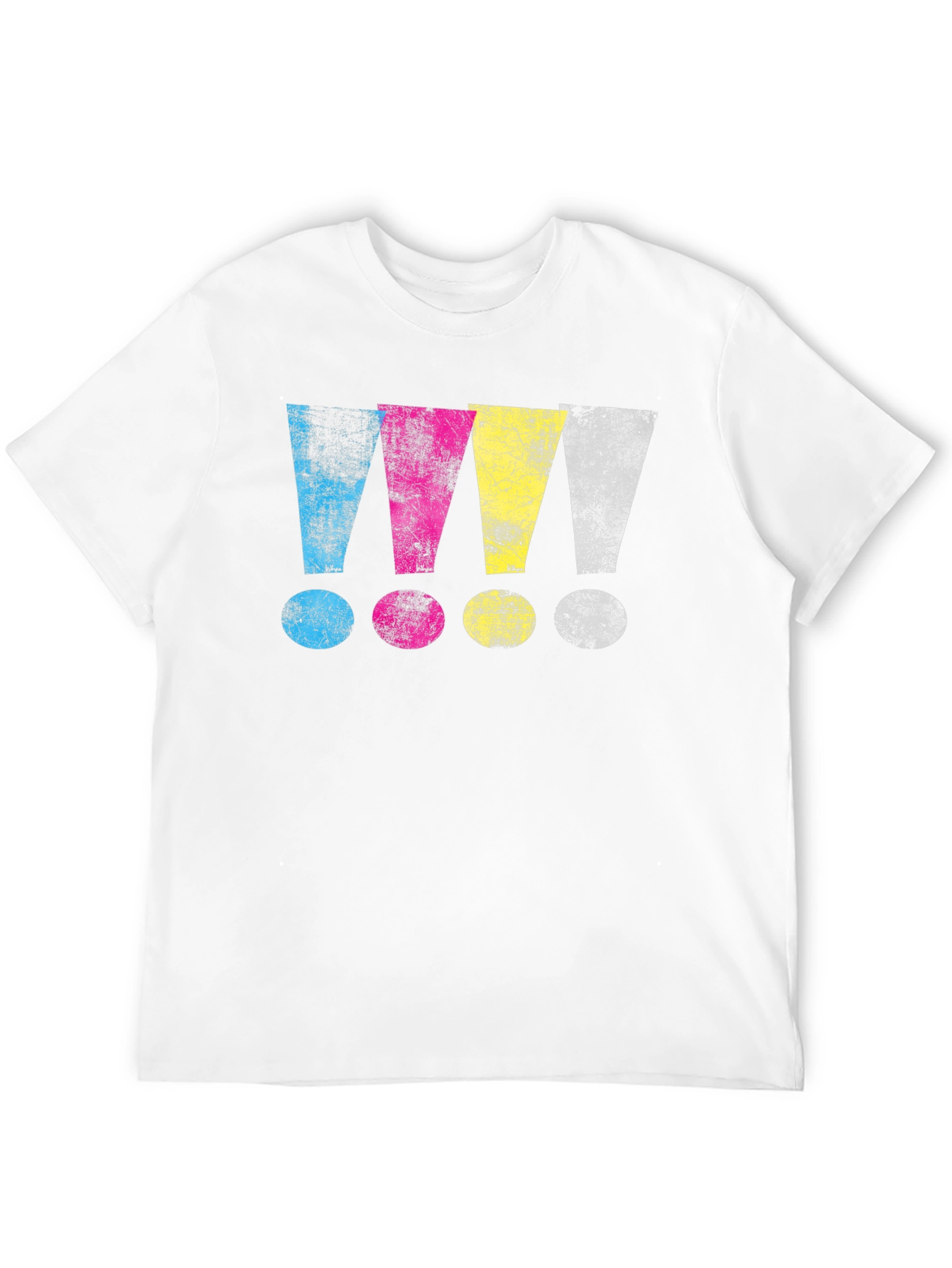 CMYK Exclamation Point Graphic T-Shirt