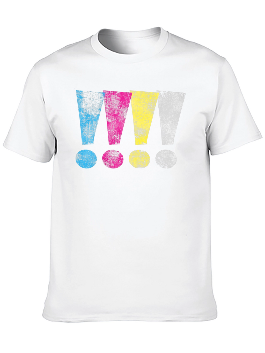 CMYK Exclamation Point Graphic T-Shirt