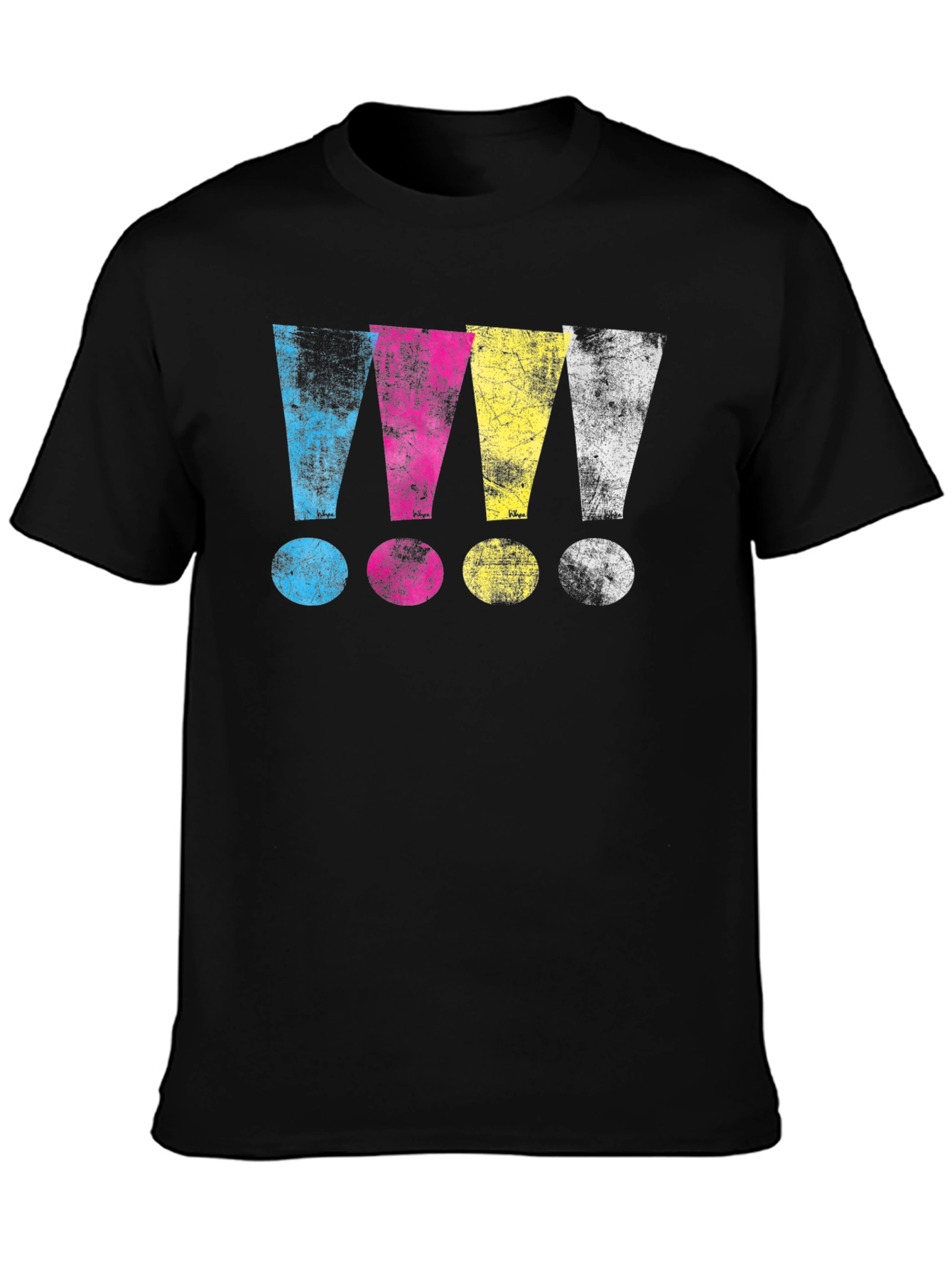 CMYK Exclamation Point Graphic T-Shirt