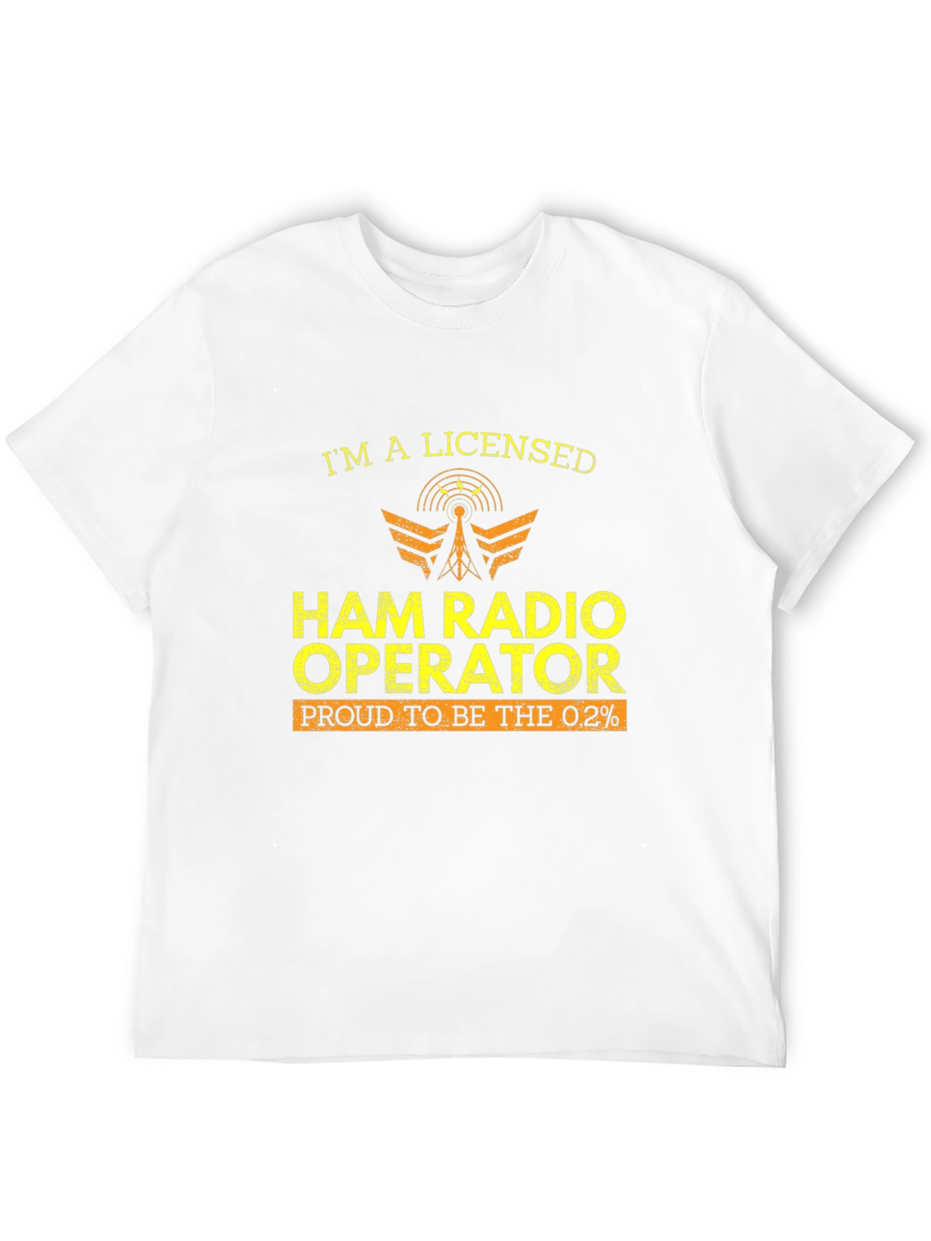 Ham Radio Operator T-Shirt - Licensed Proud 0.2%