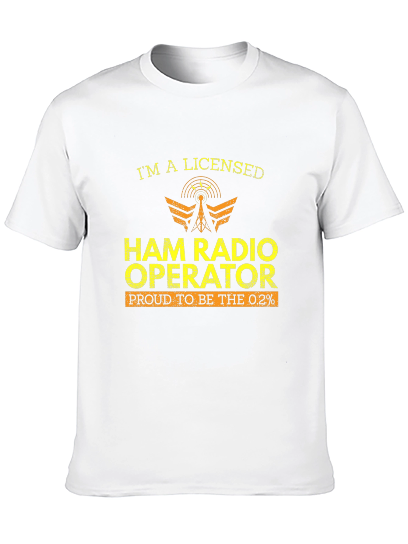Ham Radio Operator T-Shirt - Licensed Proud 0.2%