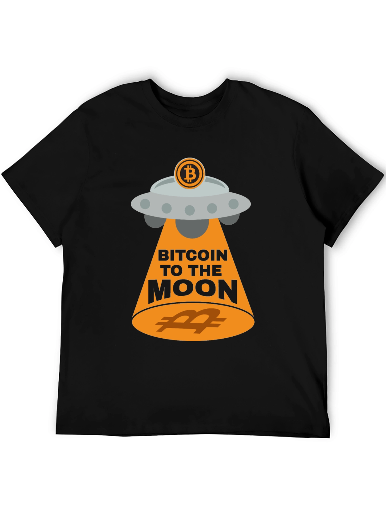 Bitcoin to the Moon Graphic T-Shirt