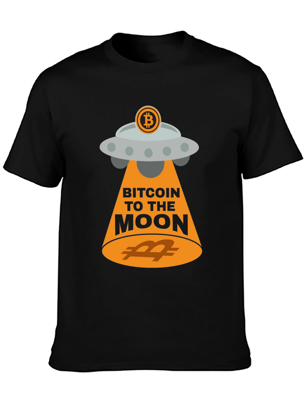 Bitcoin to the Moon Graphic T-Shirt