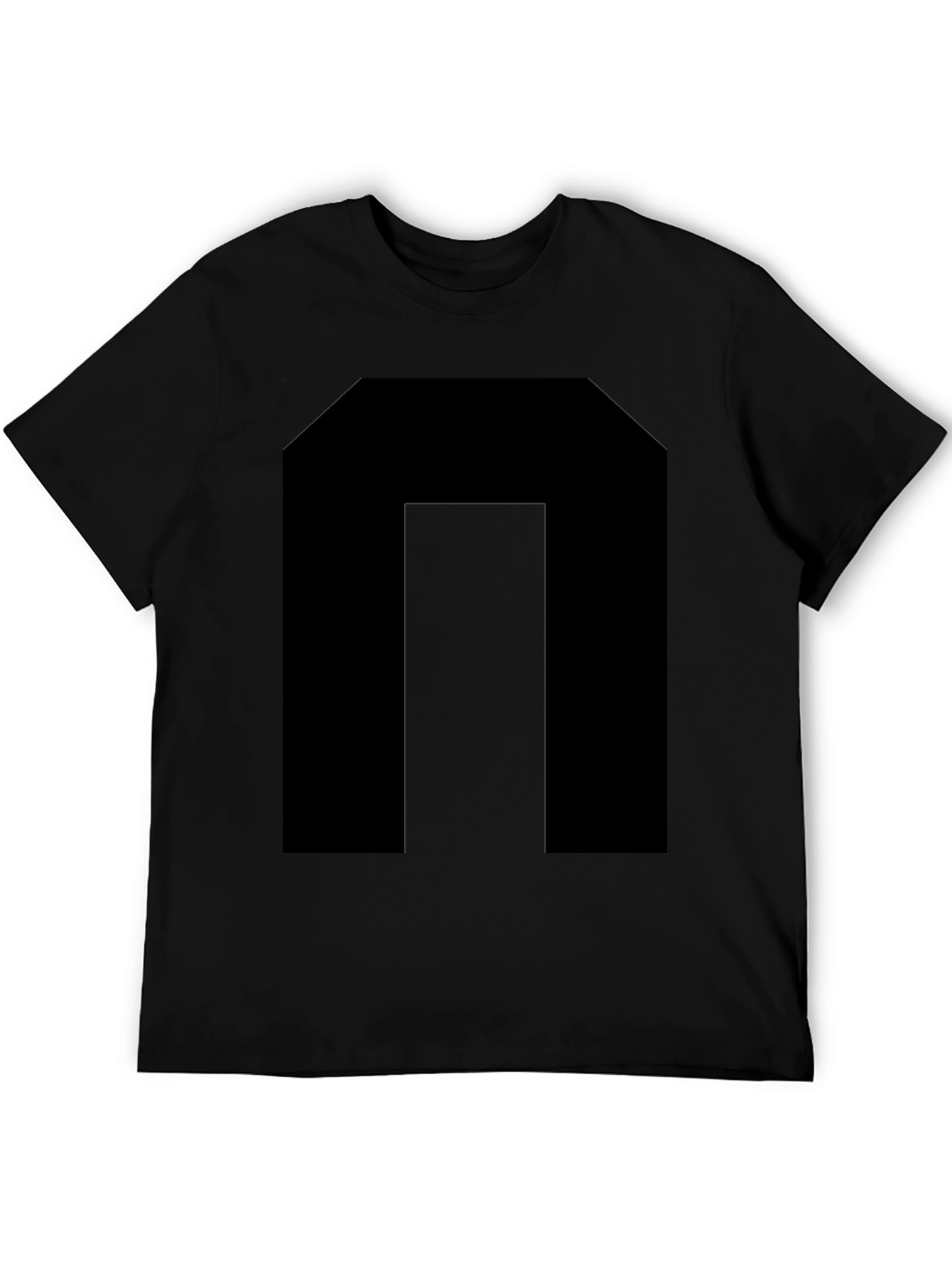 Bold Black Graphic Tee - Modern Minimalist Style
