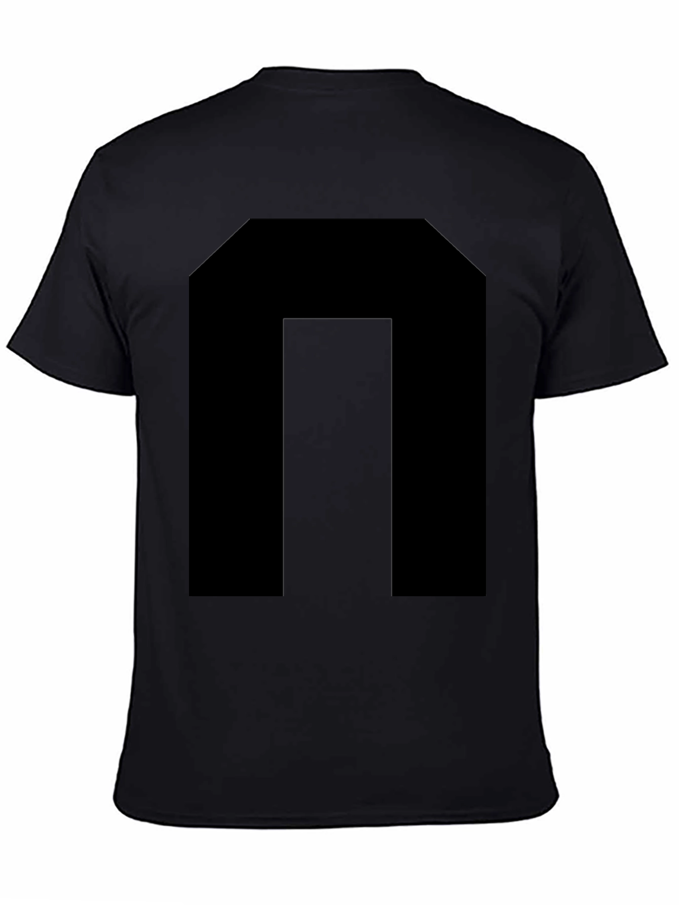 Bold Black Graphic Tee - Modern Minimalist Style