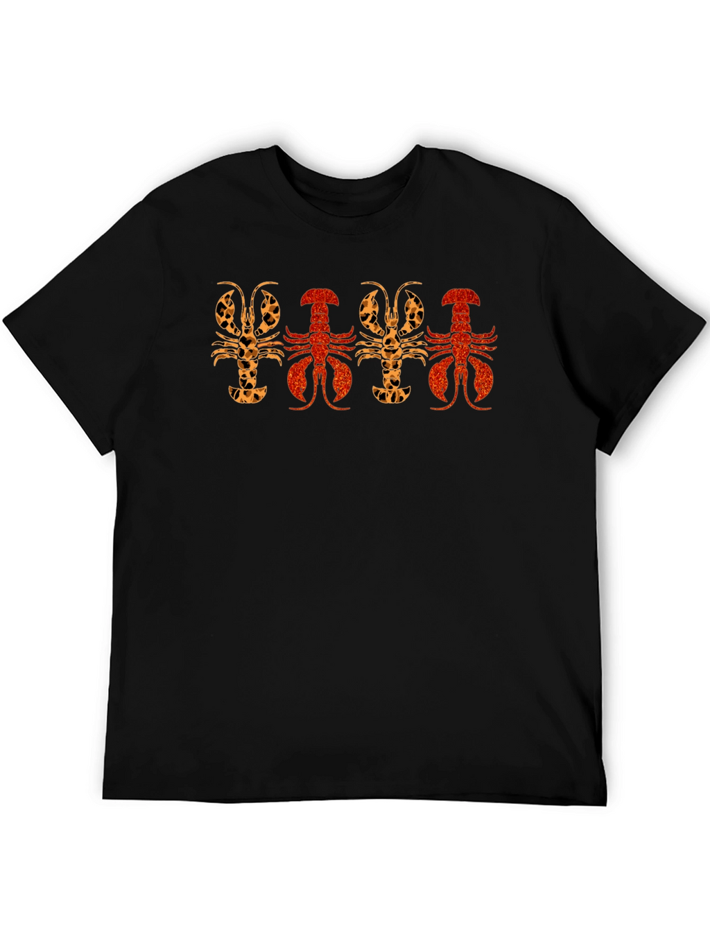 Lobster Print Crew Neck T-Shirt