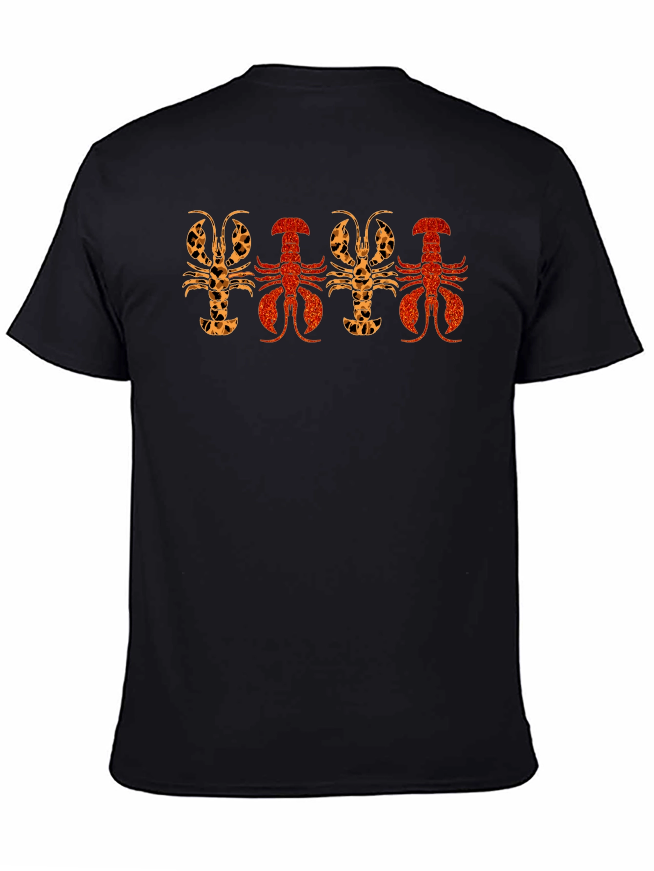 Lobster Print Crew Neck T-Shirt