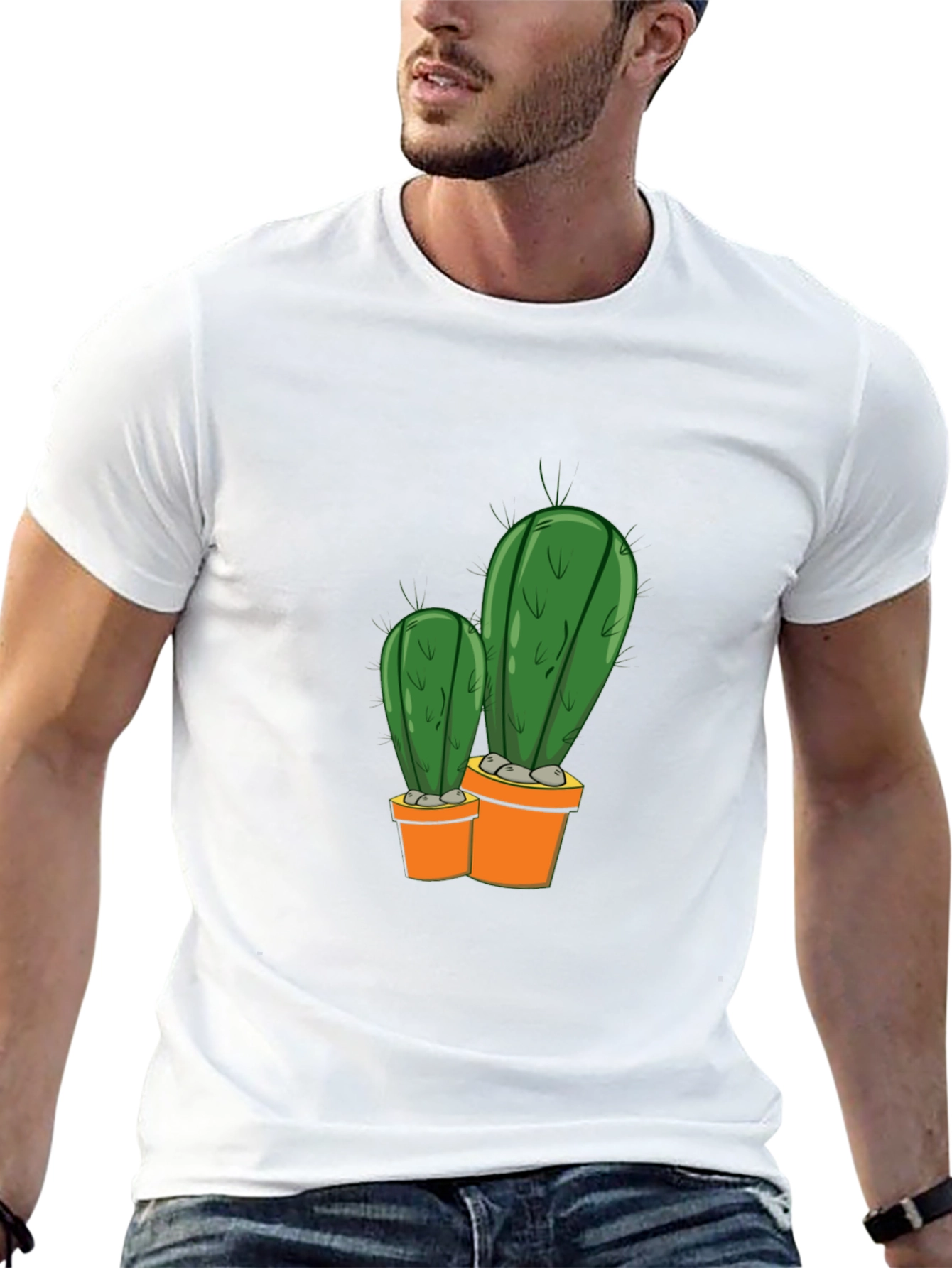 Cactus Potted Plant Graphic Tee