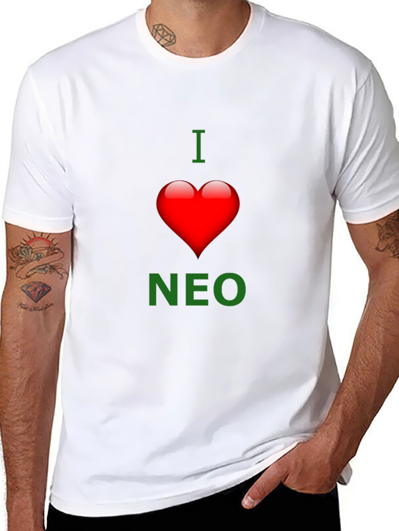 I Heart Neo T-Shirt - Black