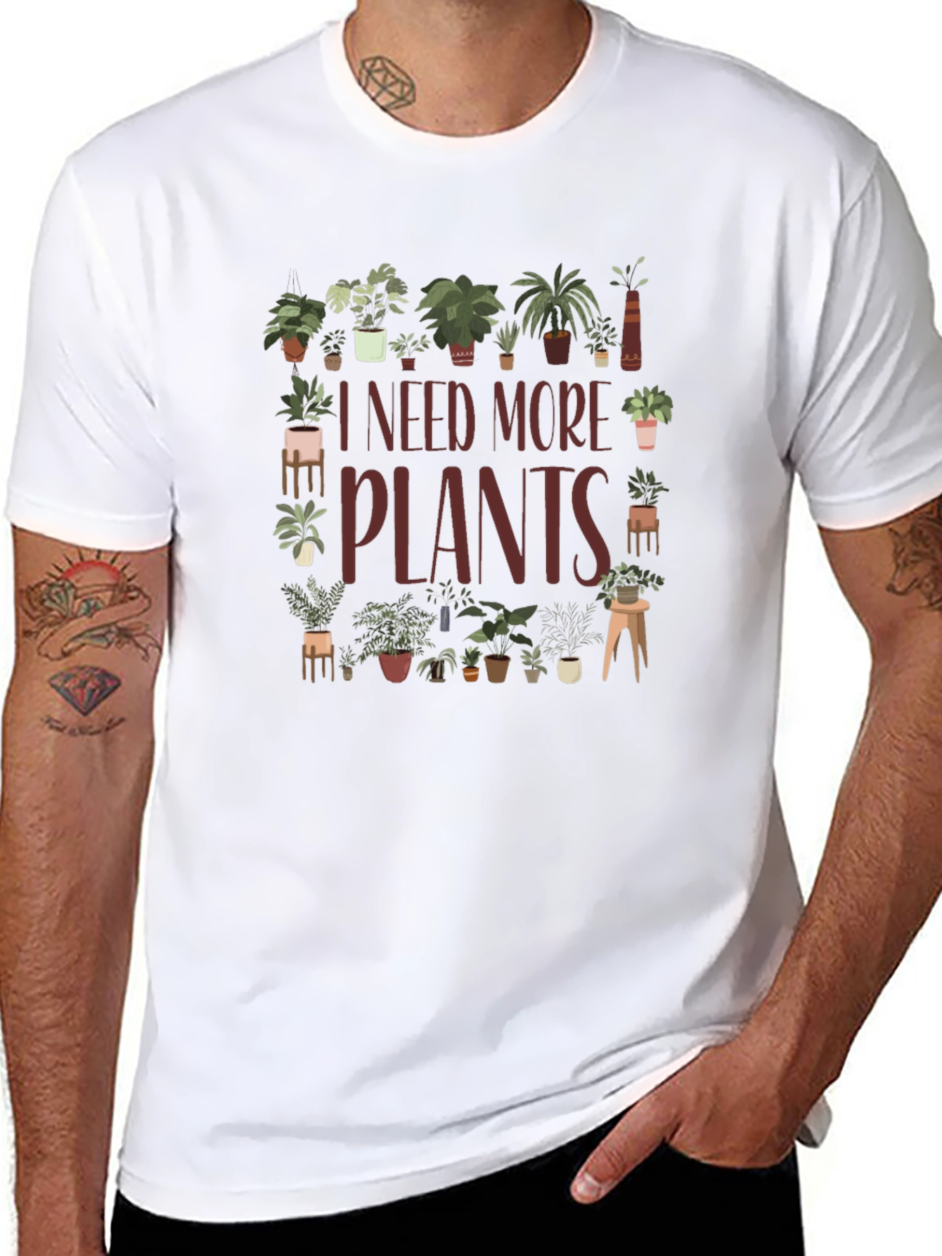 I Need More Plants Graphic T-Shirt