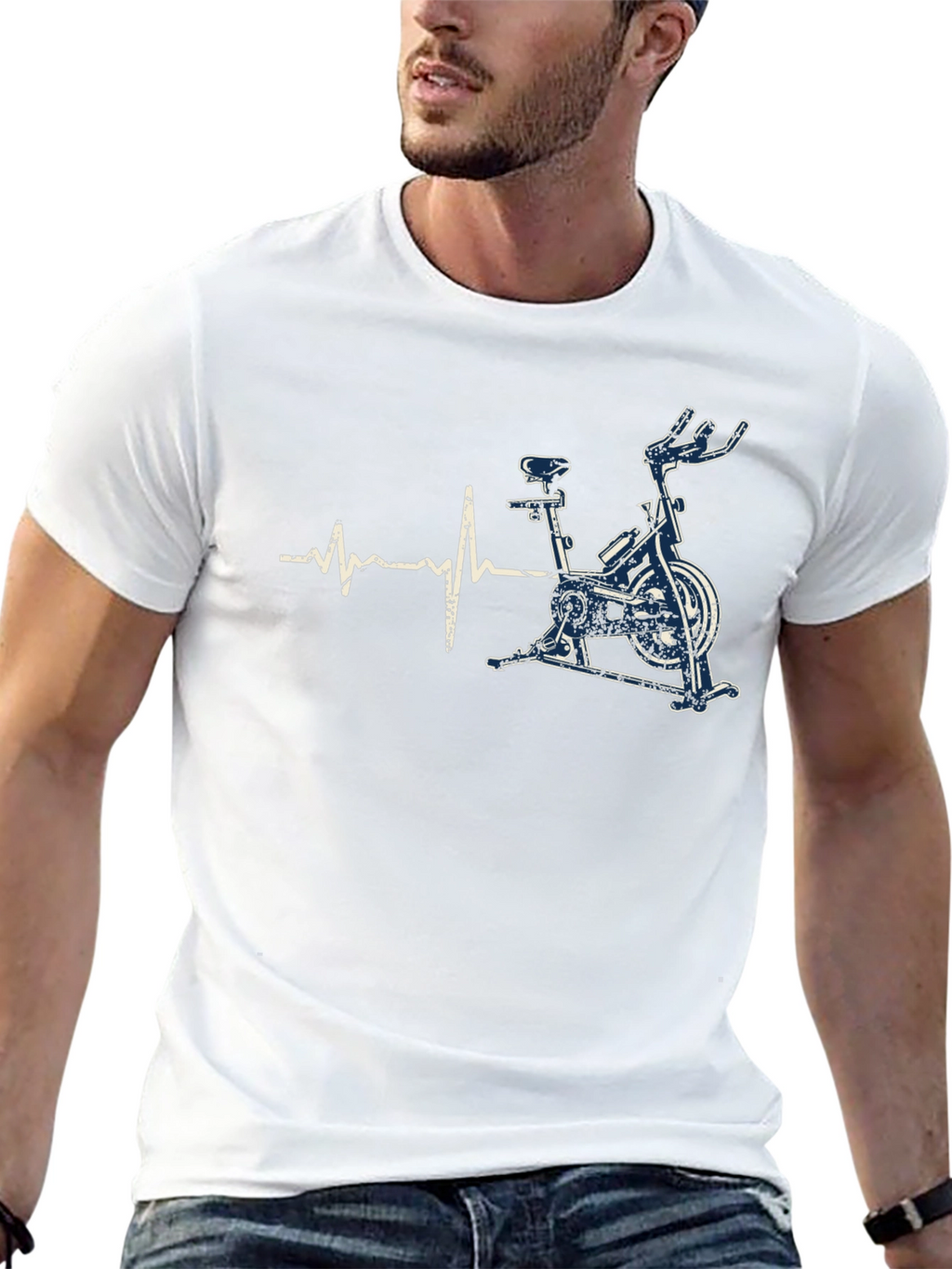 Indoor Cycling Heartbeat T-Shirt
