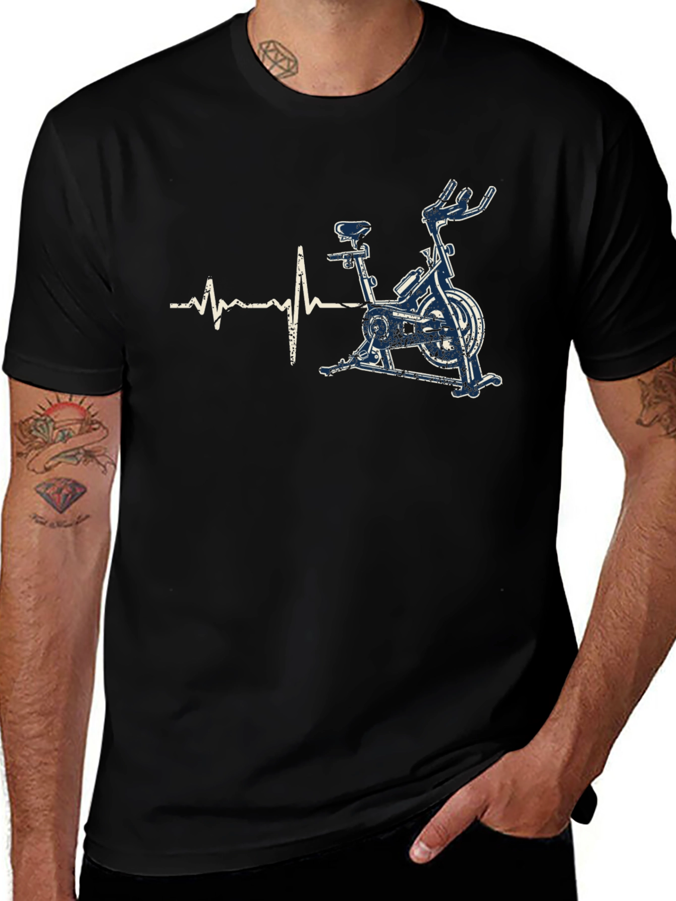 Indoor Cycling Heartbeat T-Shirt