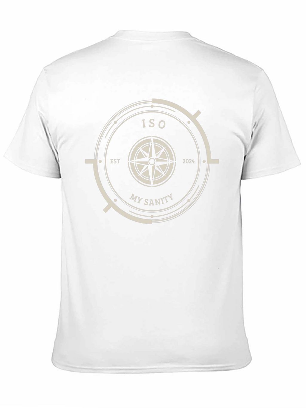 ISO My Sanity Black T-Shirt Compass Design