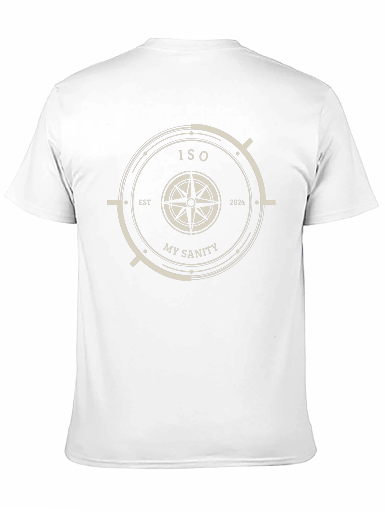 ISO My Sanity Black T-Shirt Compass Design