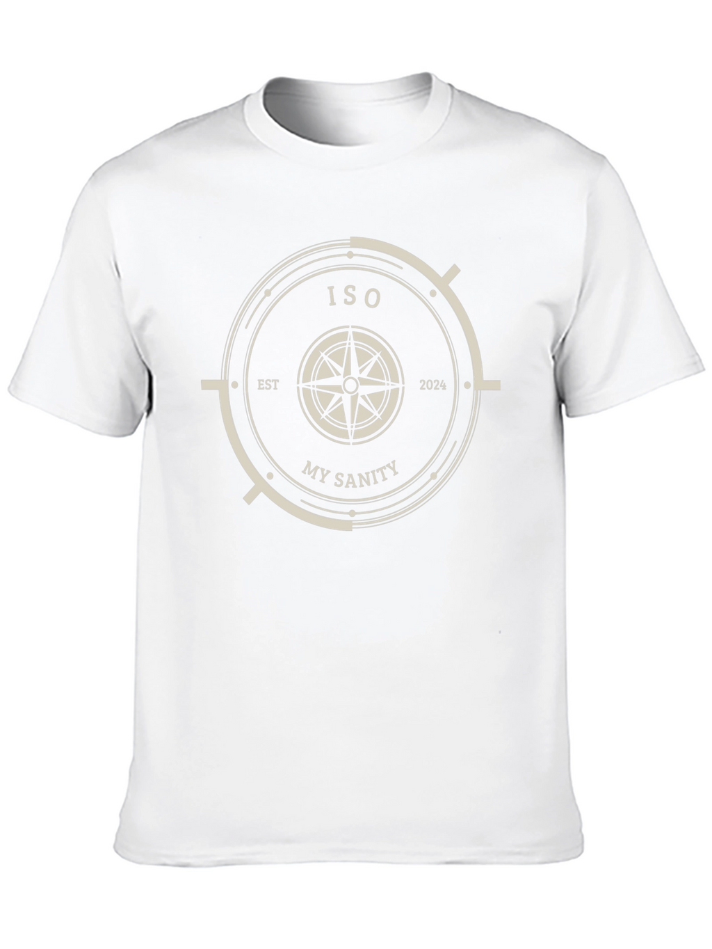 ISO My Sanity Black T-Shirt Compass Design
