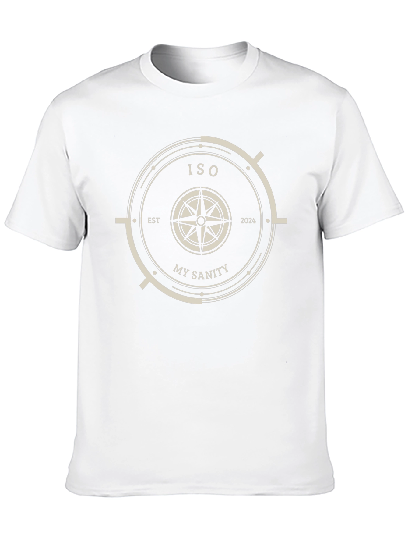 ISO My Sanity Black T-Shirt Compass Design