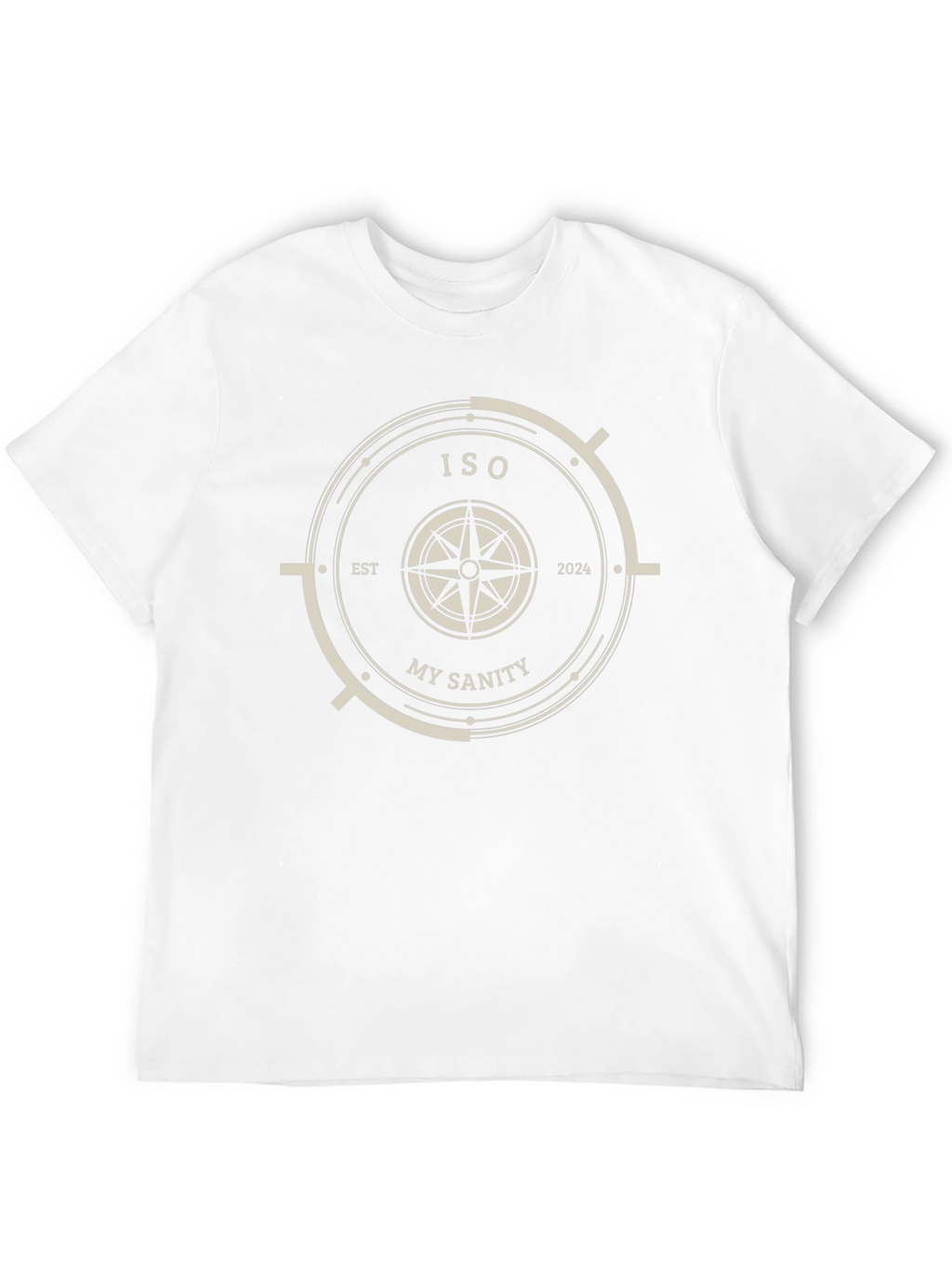 ISO My Sanity Black T-Shirt Compass Design