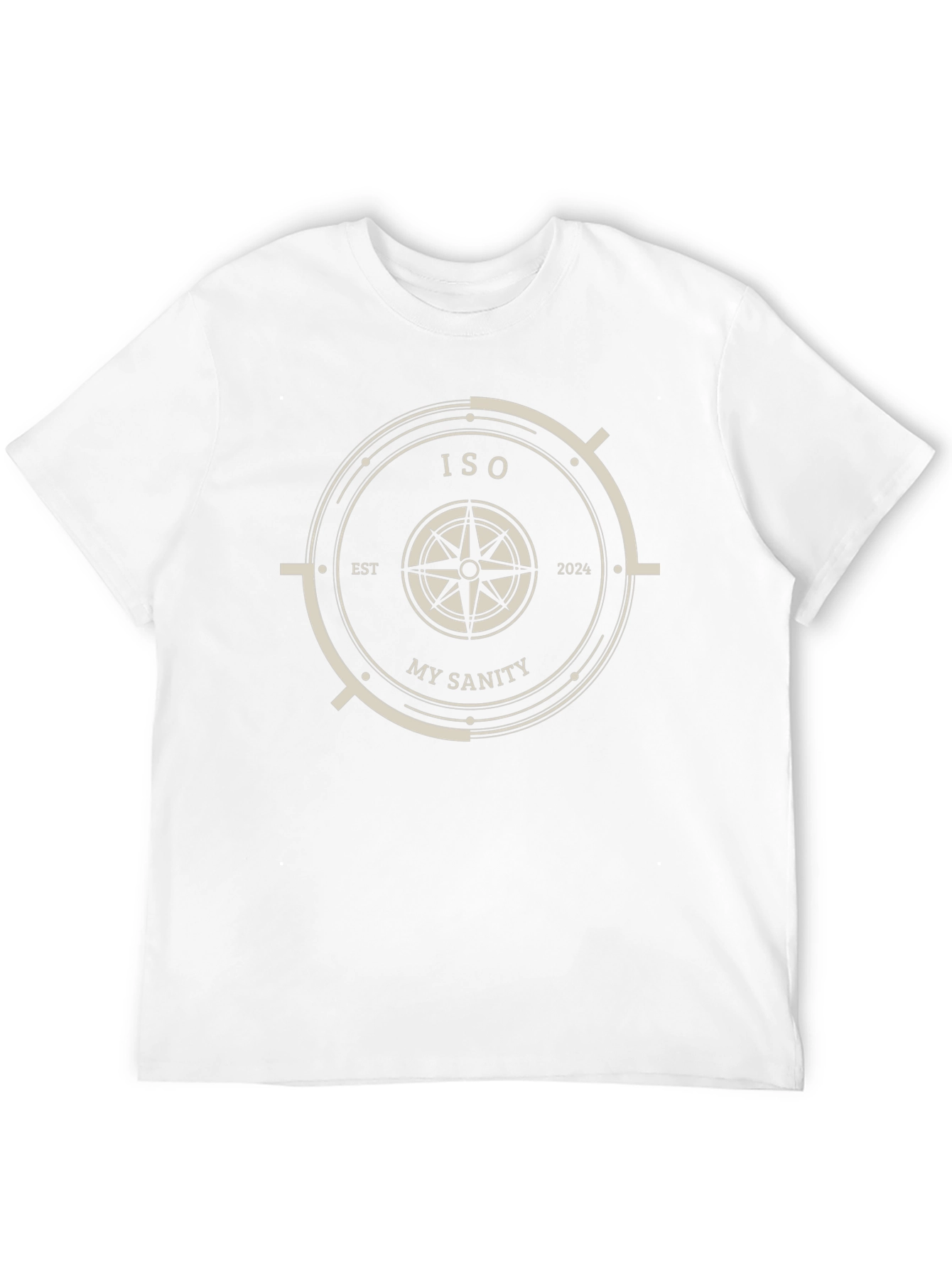 ISO My Sanity Black T-Shirt Compass Design