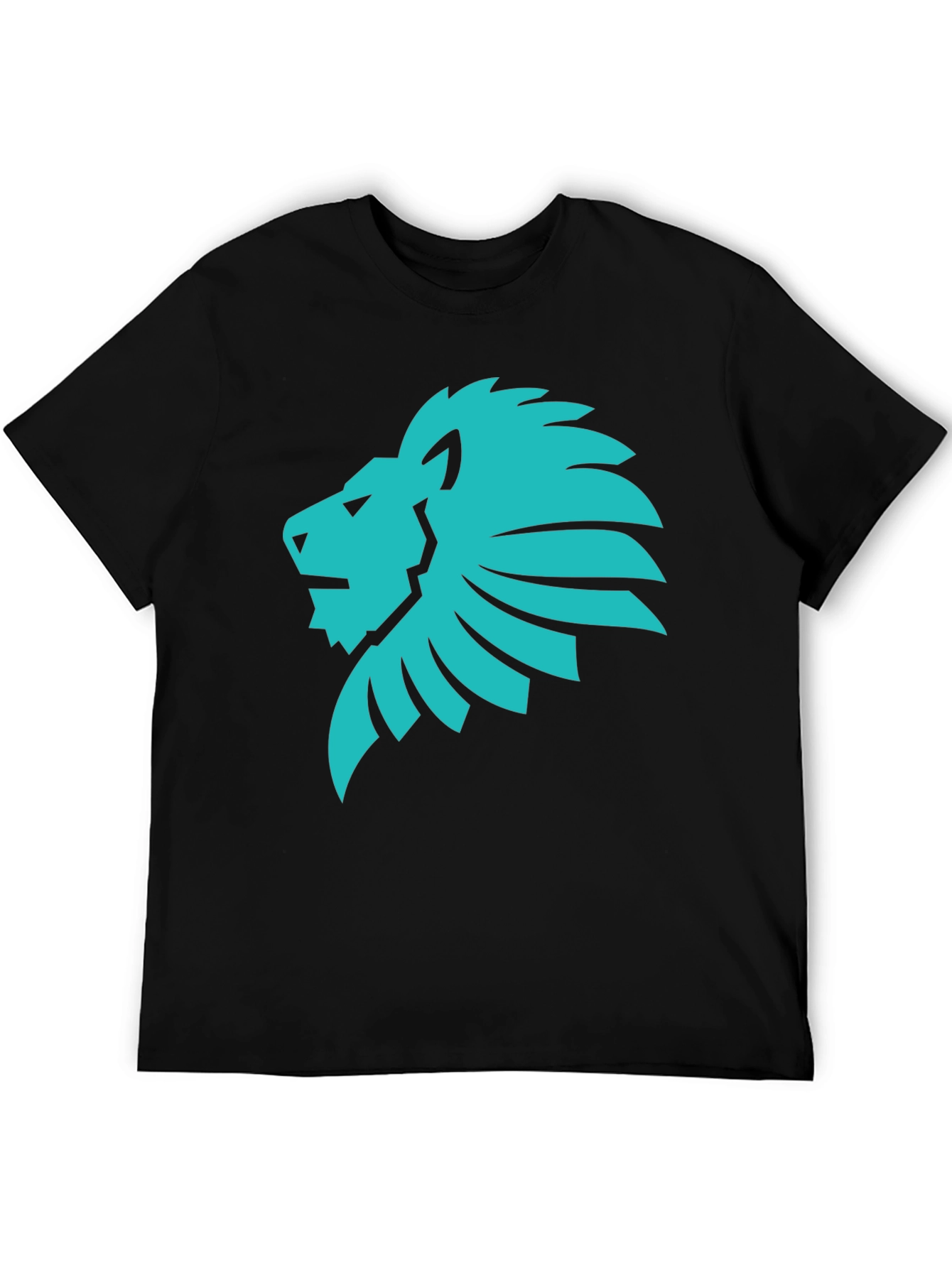 Lion Graphic Tee - Cool Black T-Shirt