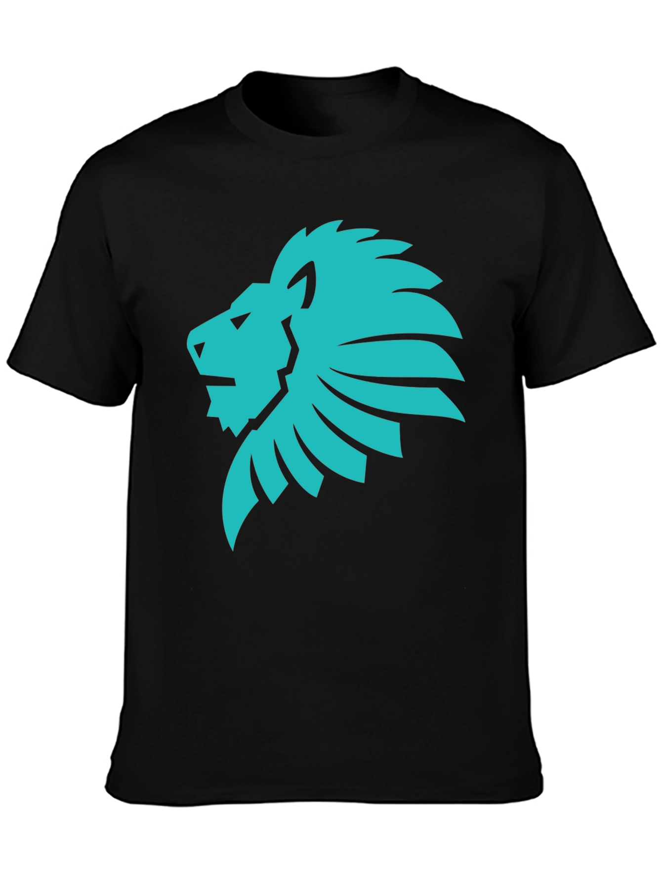 Lion Graphic Tee - Cool Black T-Shirt