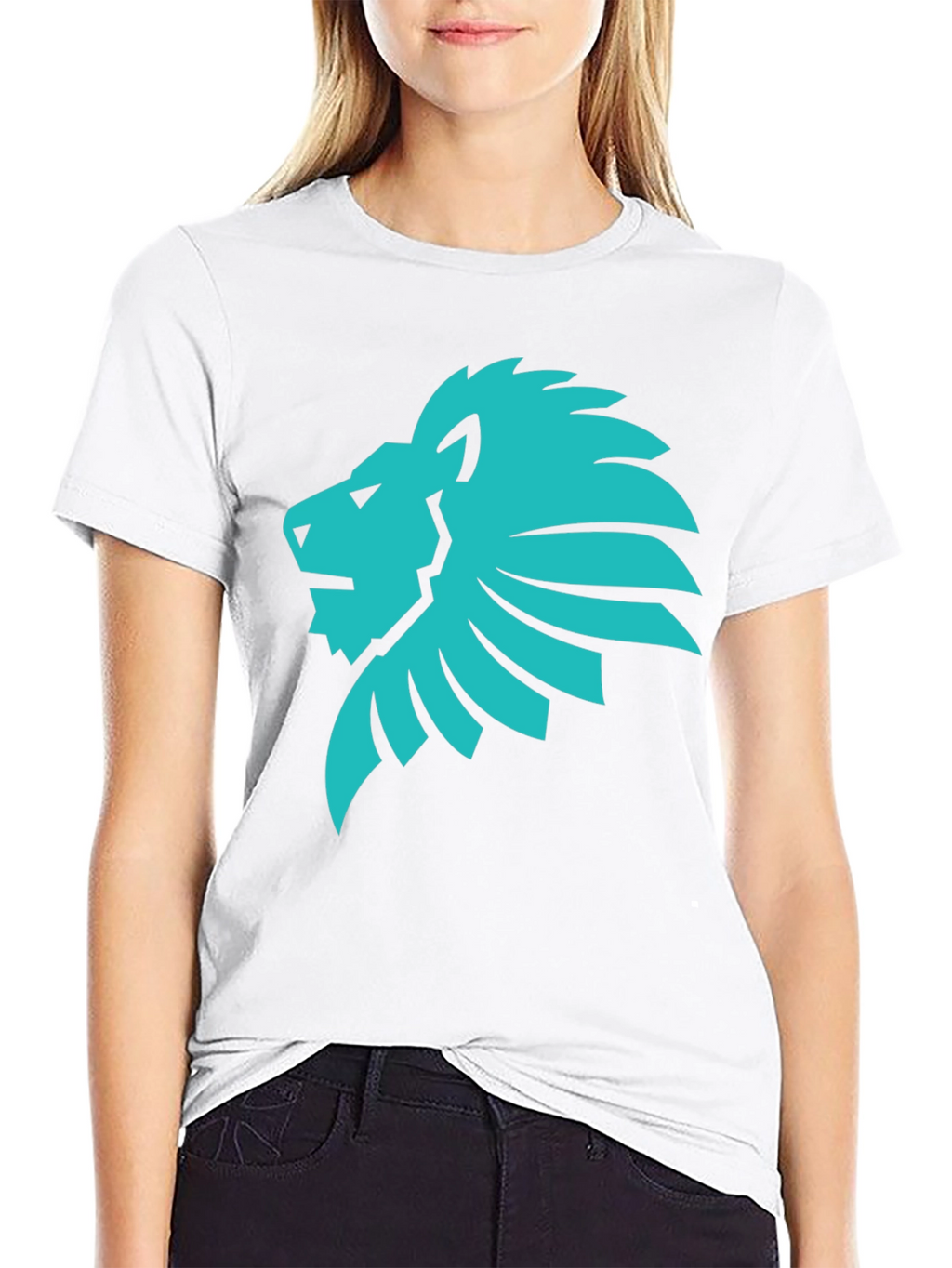 Lion Graphic Tee - Cool Black T-Shirt