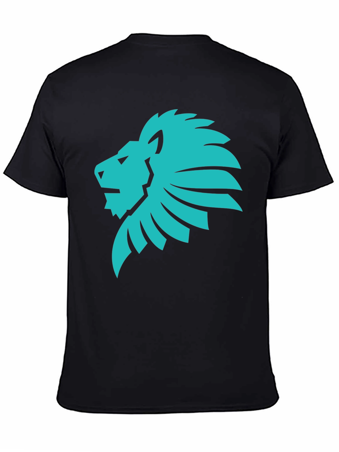 Lion Graphic Tee - Cool Black T-Shirt