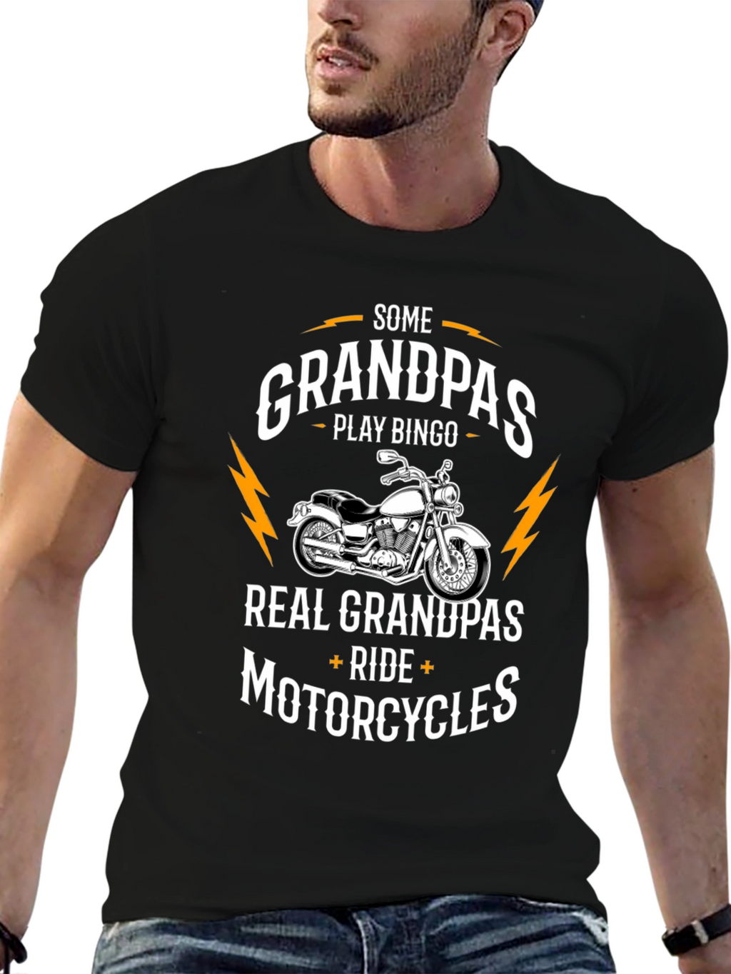 Grandpa Motorcycle T-Shirt - Ride in Style!