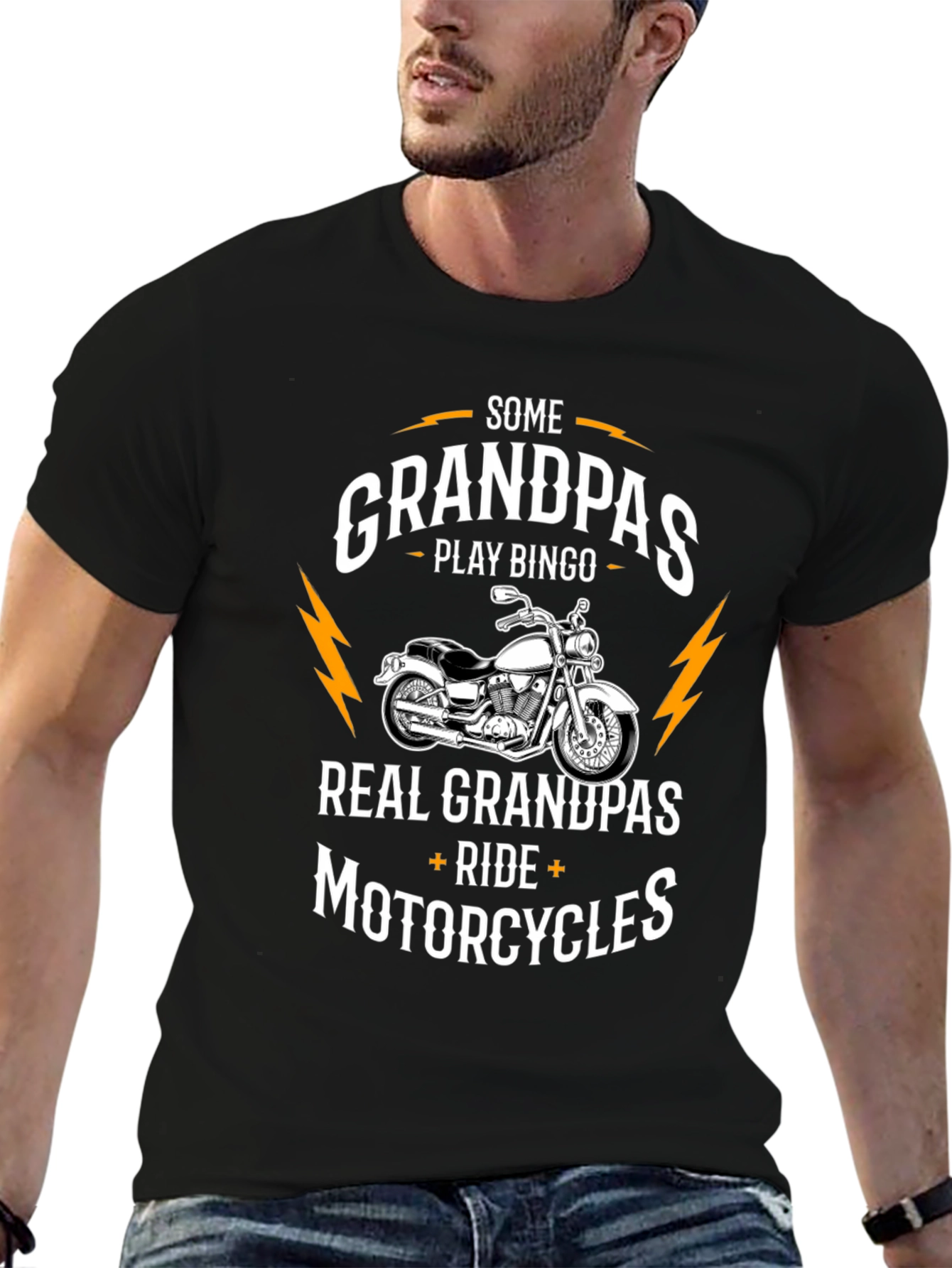 Grandpa Motorcycle T-Shirt - Ride in Style!