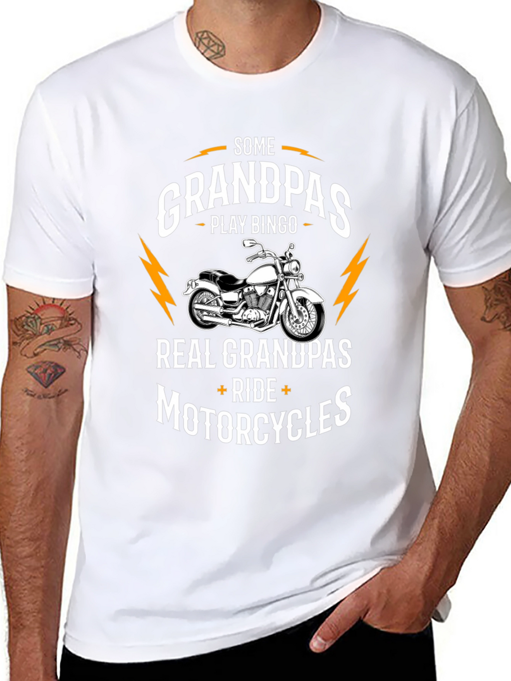 Grandpa Motorcycle T-Shirt - Ride in Style!