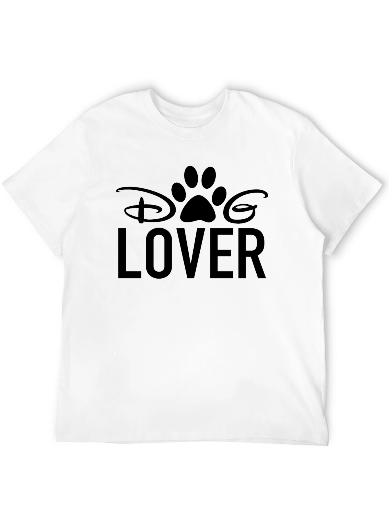 Disney Dog Lover Graphic Tee - Black Unisex T-Shirt