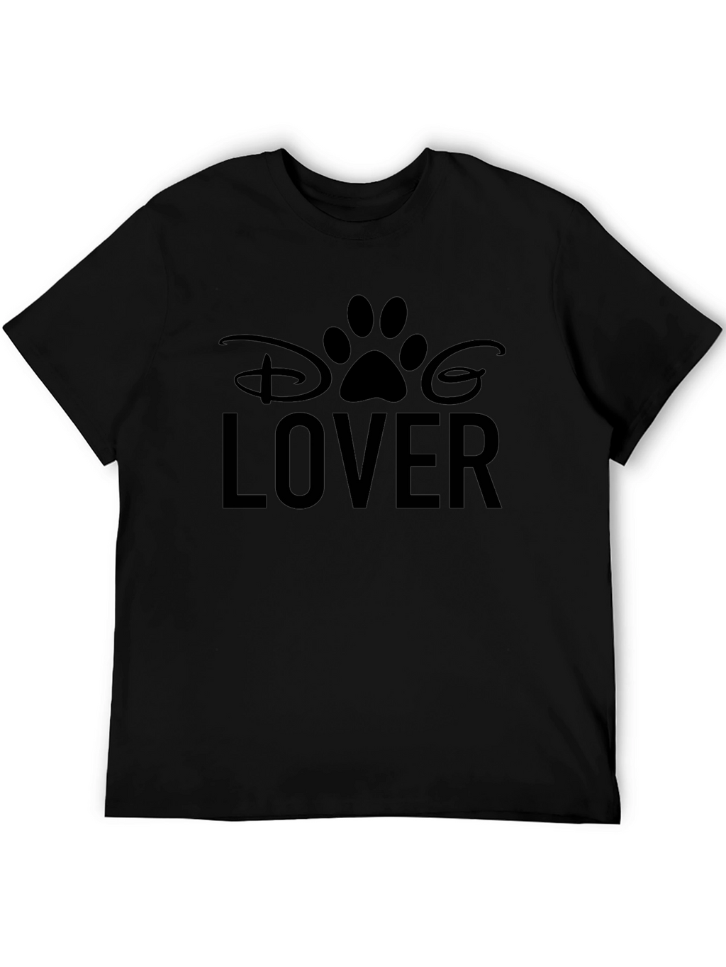 Disney Dog Lover Graphic Tee - Black Unisex T-Shirt