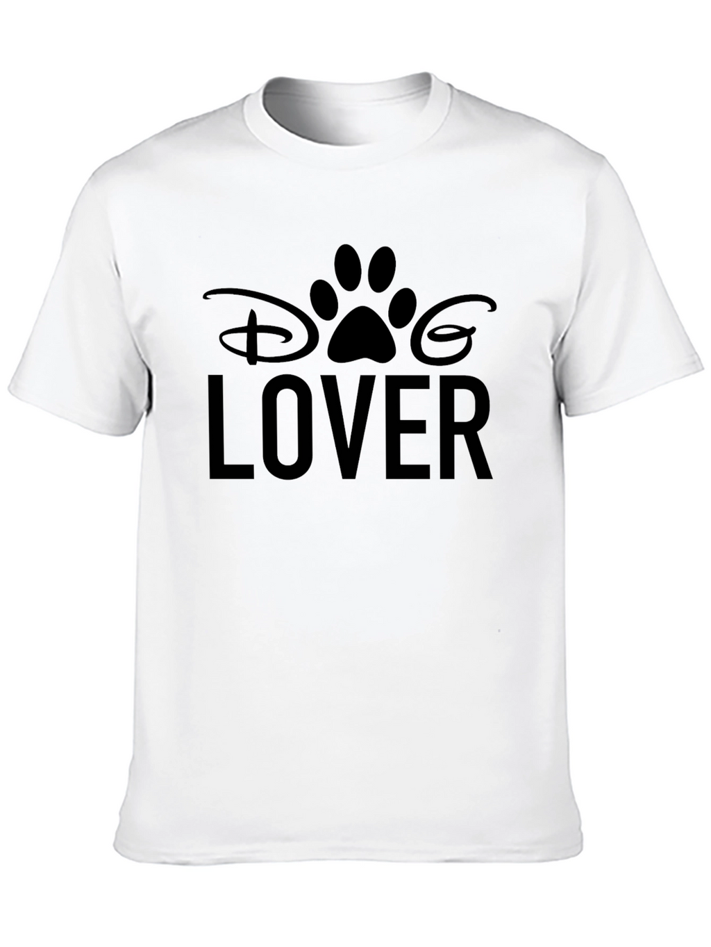 Disney Dog Lover Graphic Tee - Black Unisex T-Shirt
