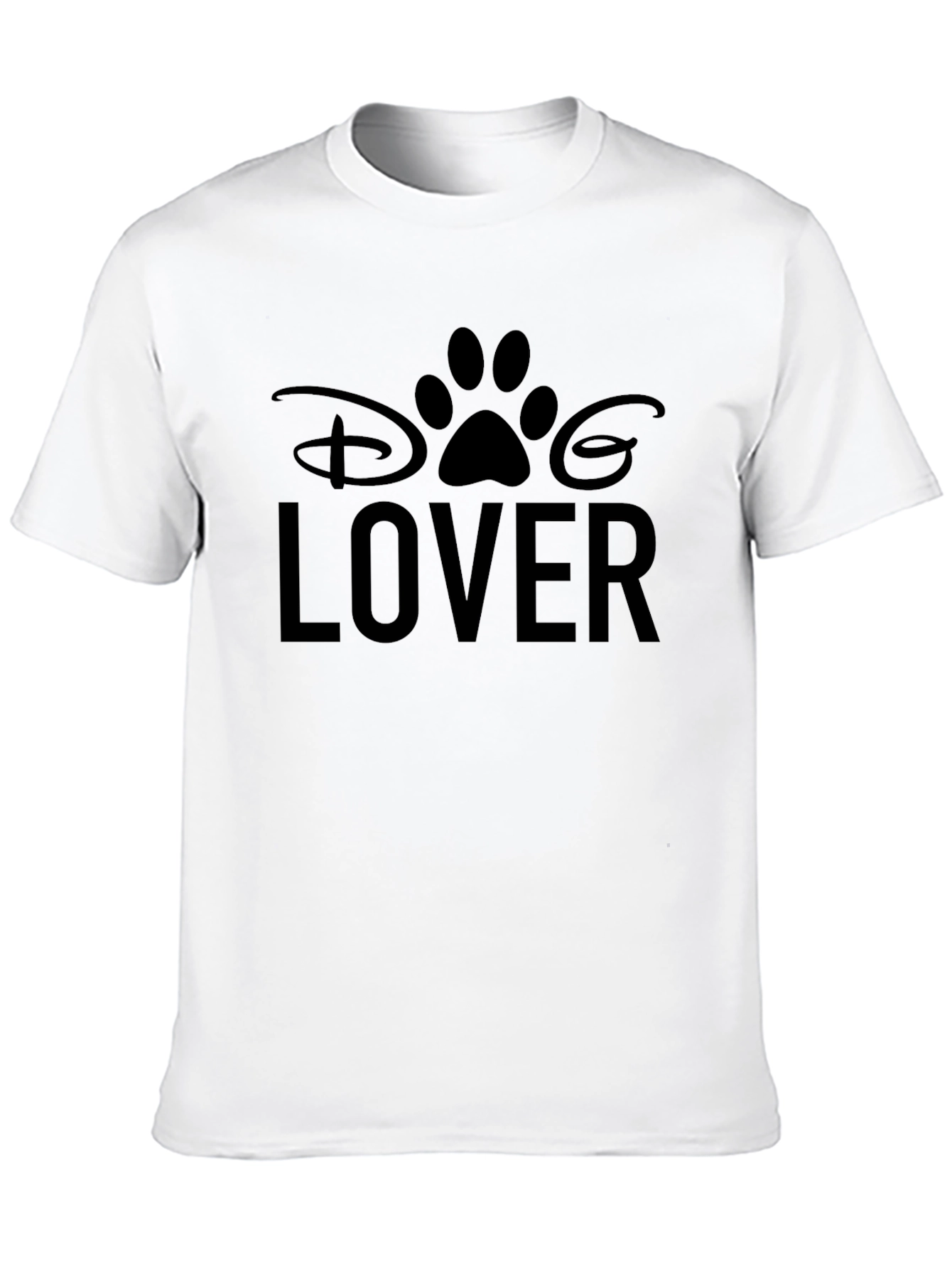 Disney Dog Lover Graphic Tee - Black Unisex T-Shirt