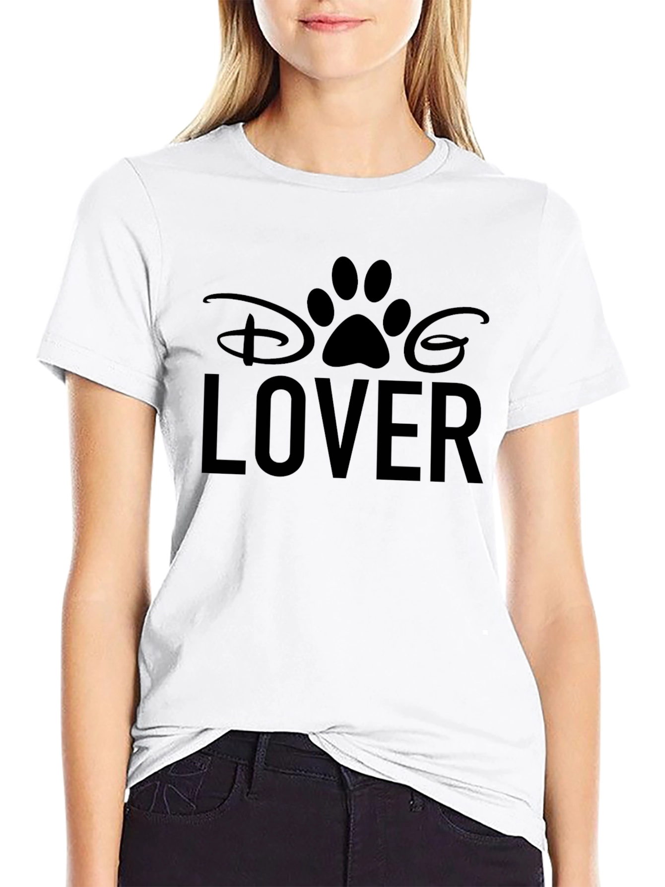 Disney Dog Lover Graphic Tee - Black Unisex T-Shirt
