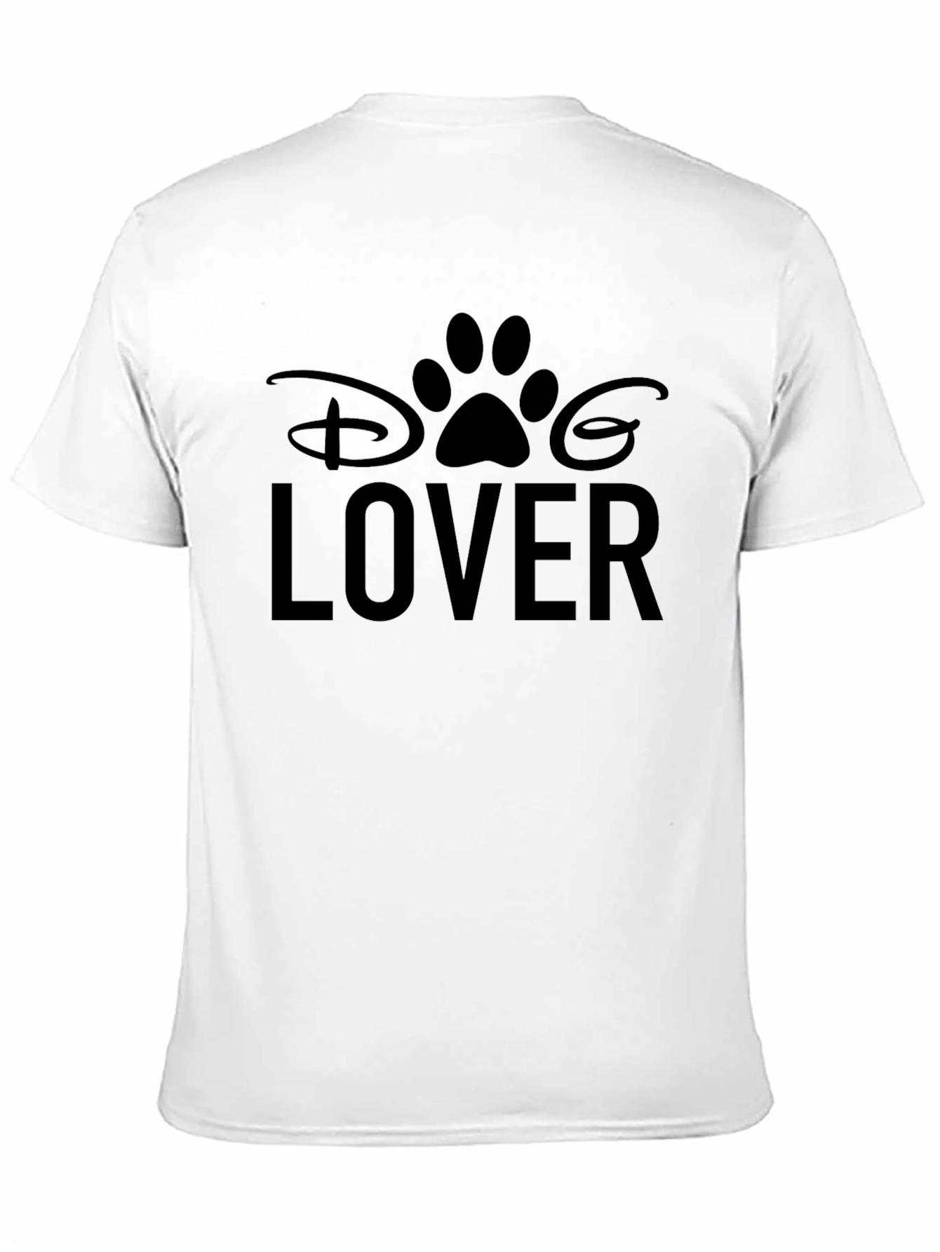 Disney Dog Lover Graphic Tee - Black Unisex T-Shirt