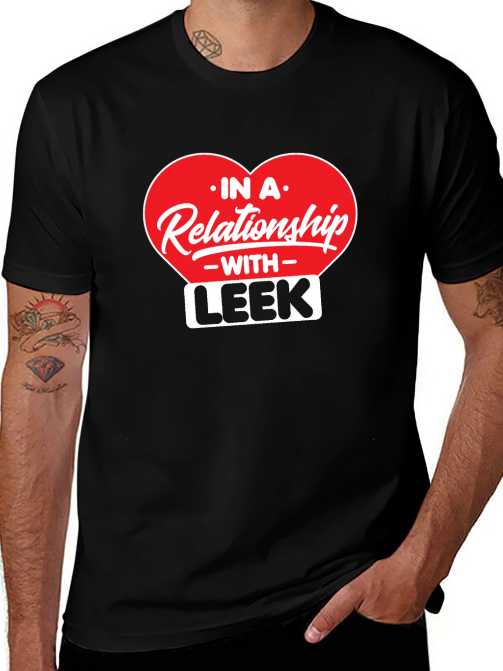 Relationship With Leek - Black T-Shirt