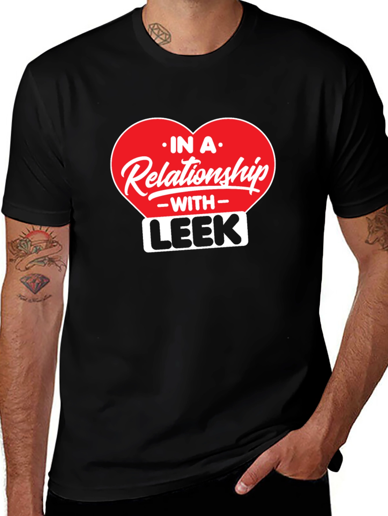 Relationship With Leek - Black T-Shirt