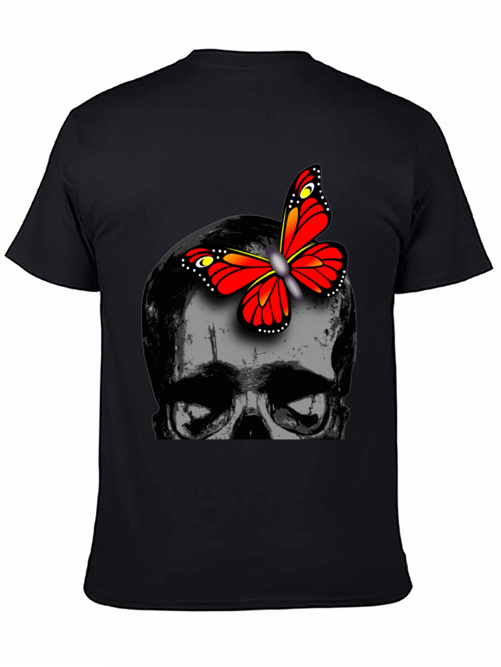 Skull & Butterfly Graphic Tee