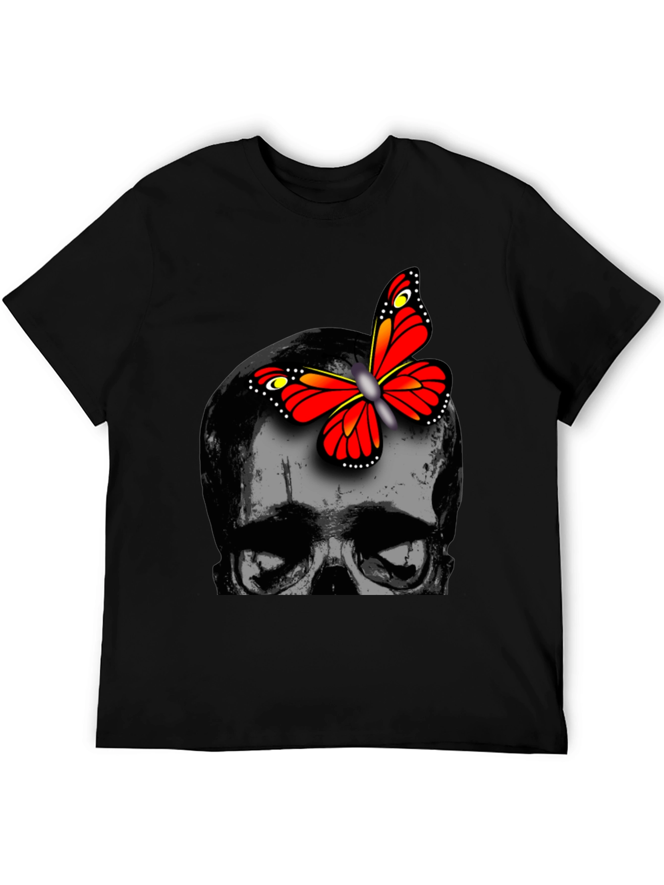 Skull & Butterfly Graphic Tee