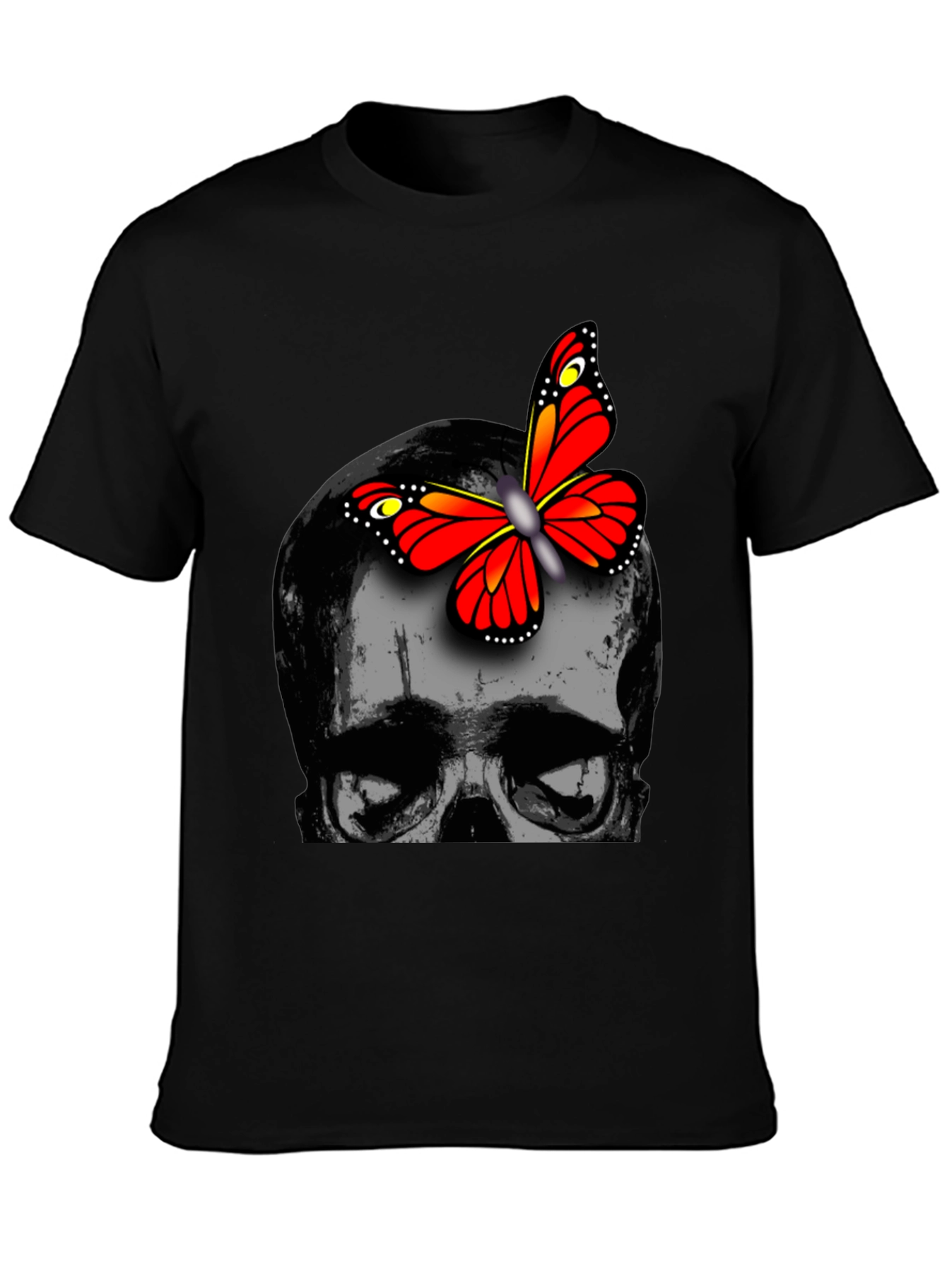 Skull & Butterfly Graphic Tee