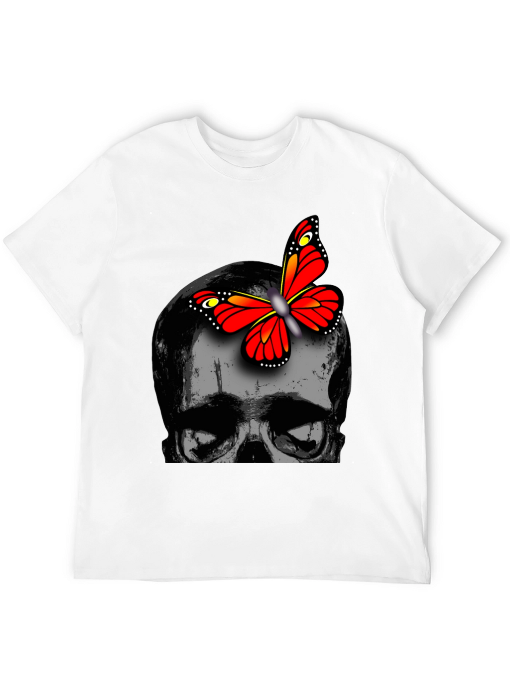 Skull & Butterfly Graphic Tee