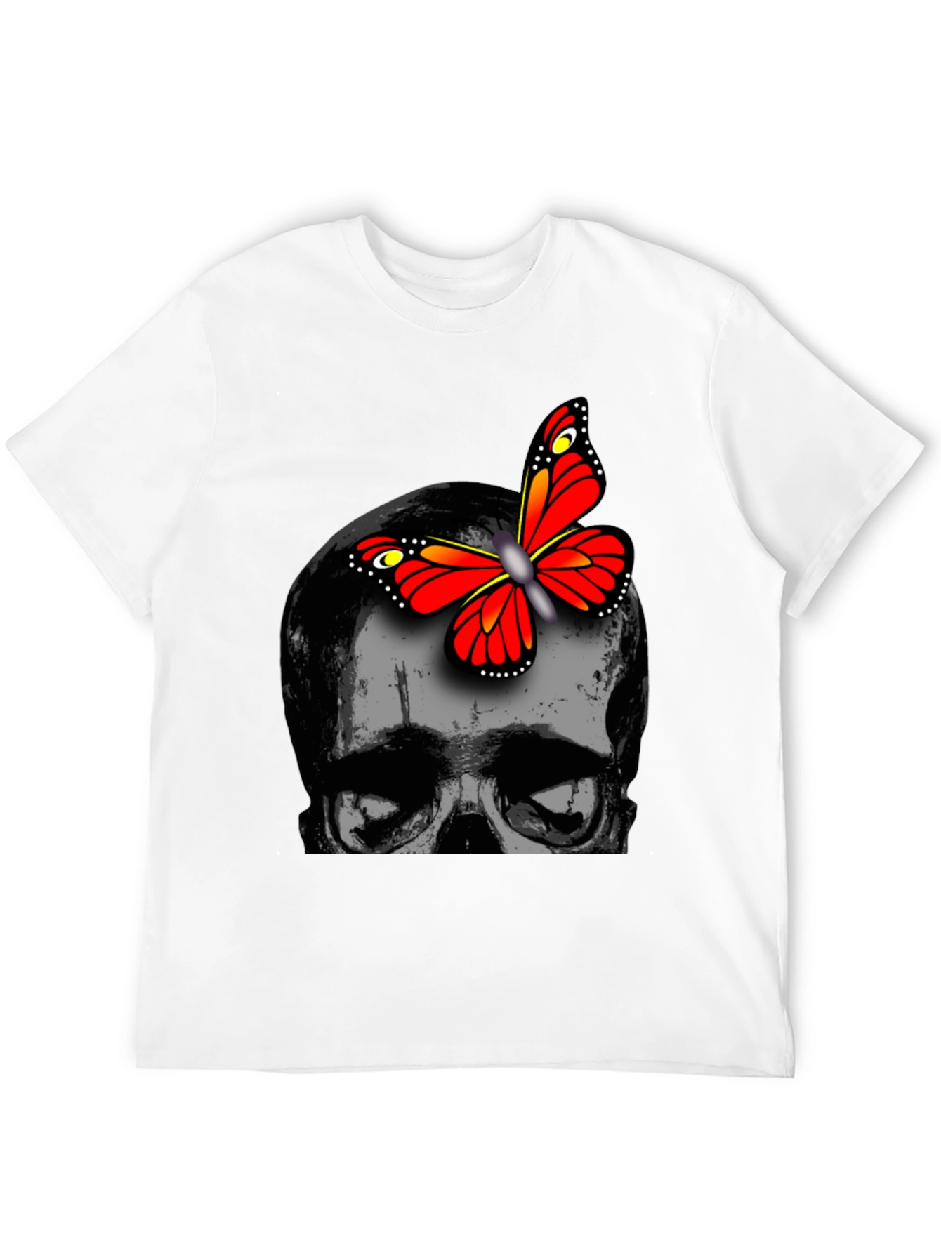 Skull & Butterfly Graphic Tee